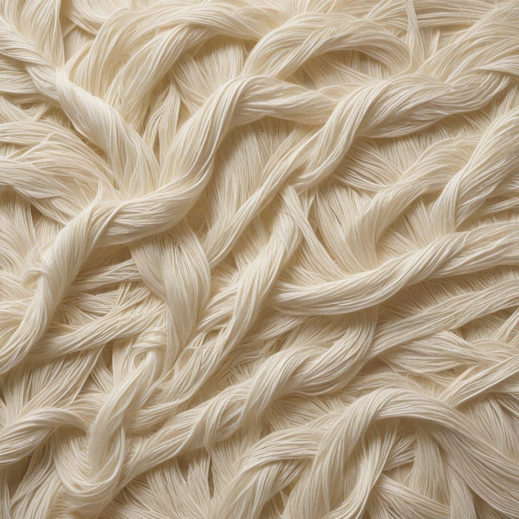 Ivory-Colored Fibers Unite in Geometric Dance