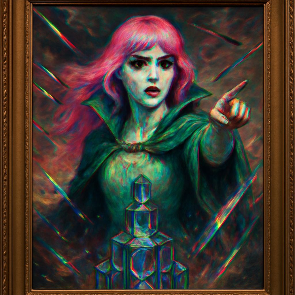 Pink-Haired Woman in Crystal Tower Siege