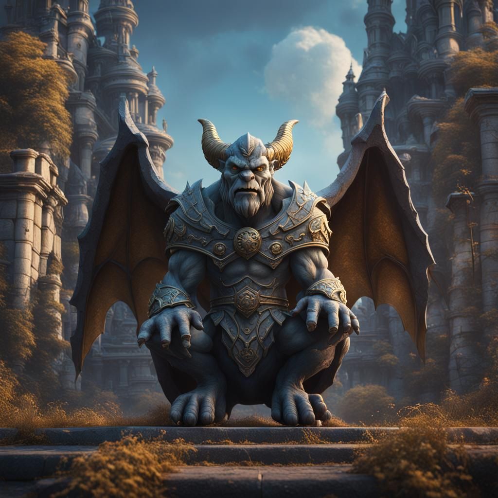 Gargoyle in Asterix Comic Style