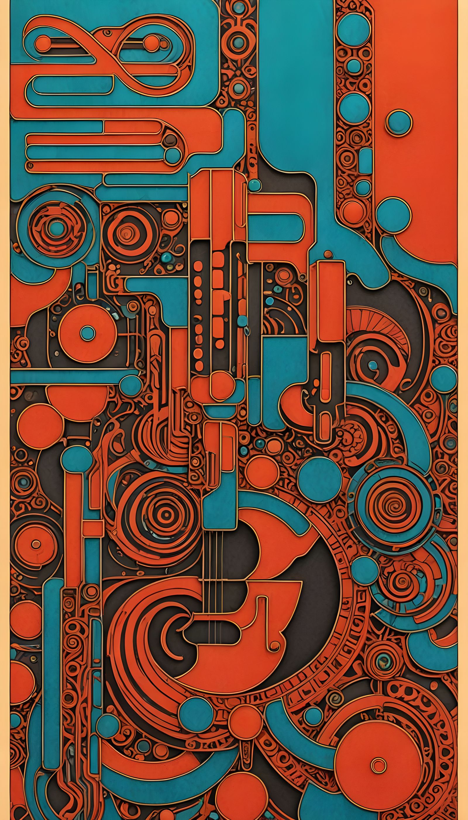 Surreal Geometric Hyper-Structures in Celtic-Inspired Art