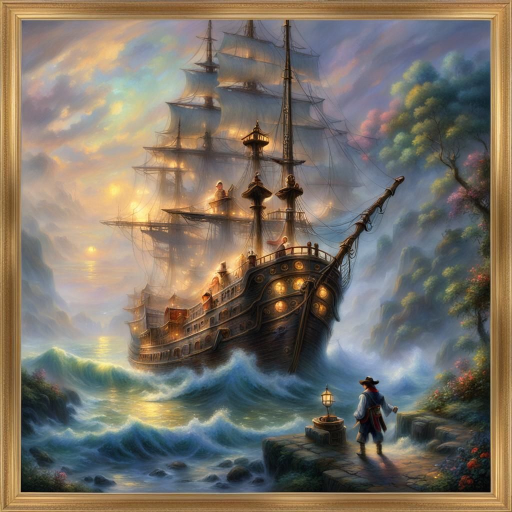 Ethereal Bard Performs on Pirate Ship
