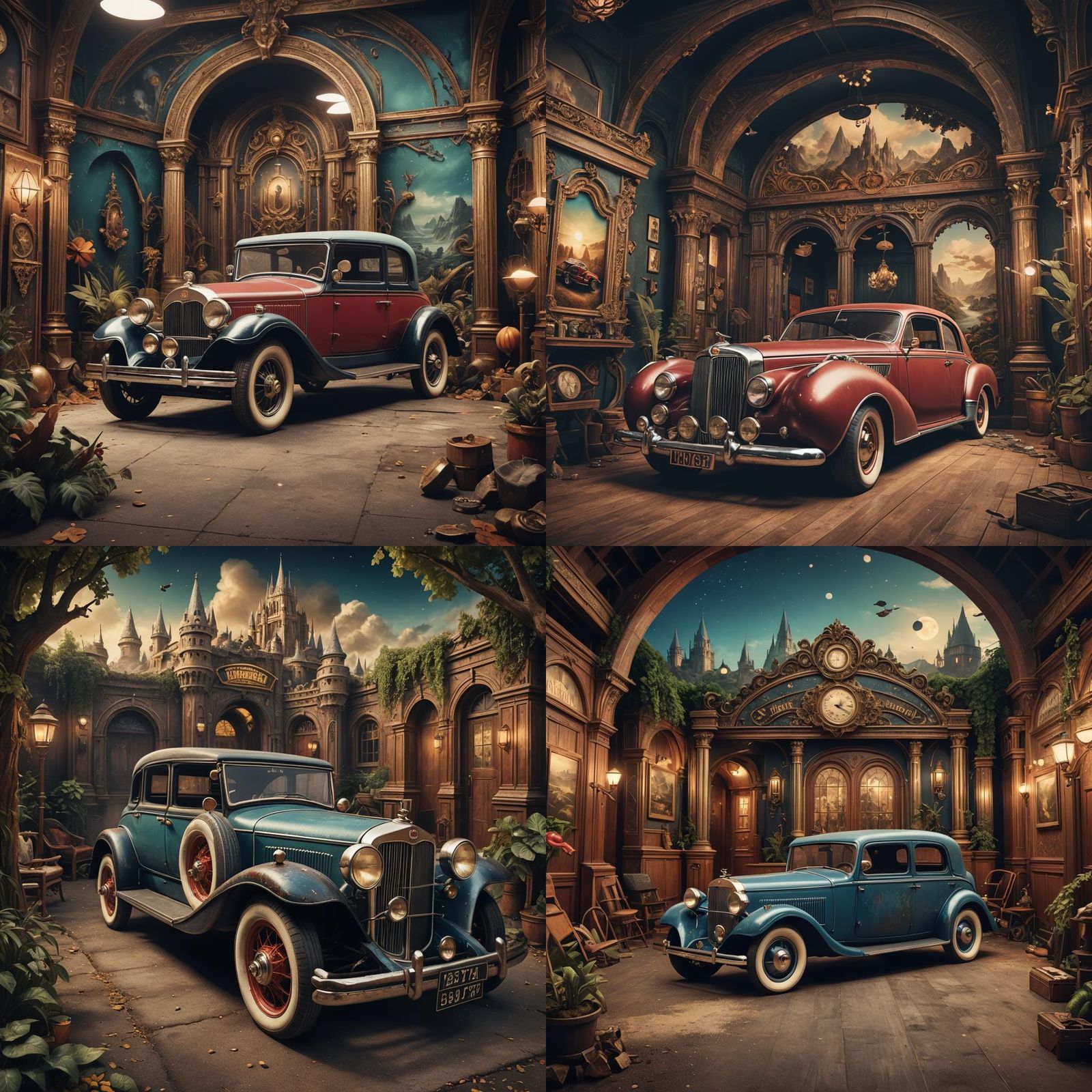 Vintage Car Photo Booth Art Exhibition