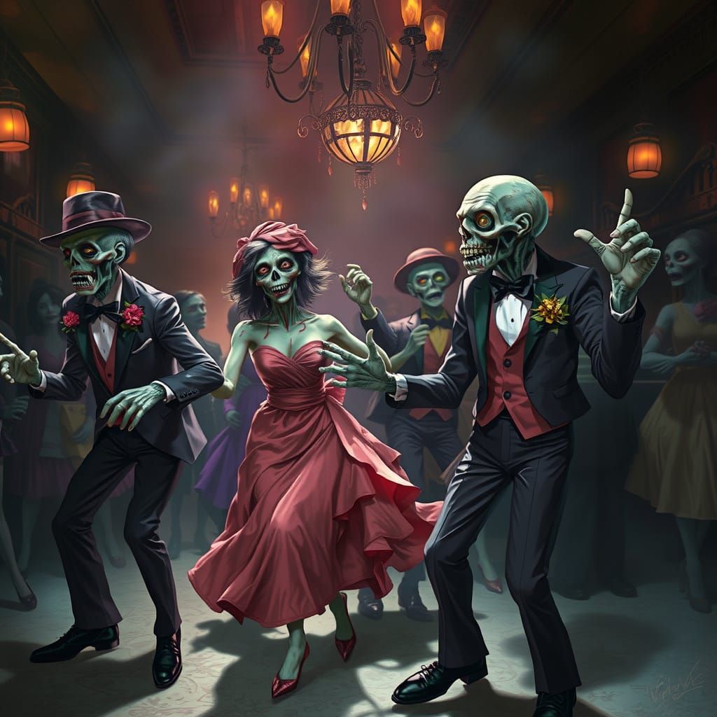 Stylish zombie dancers 2