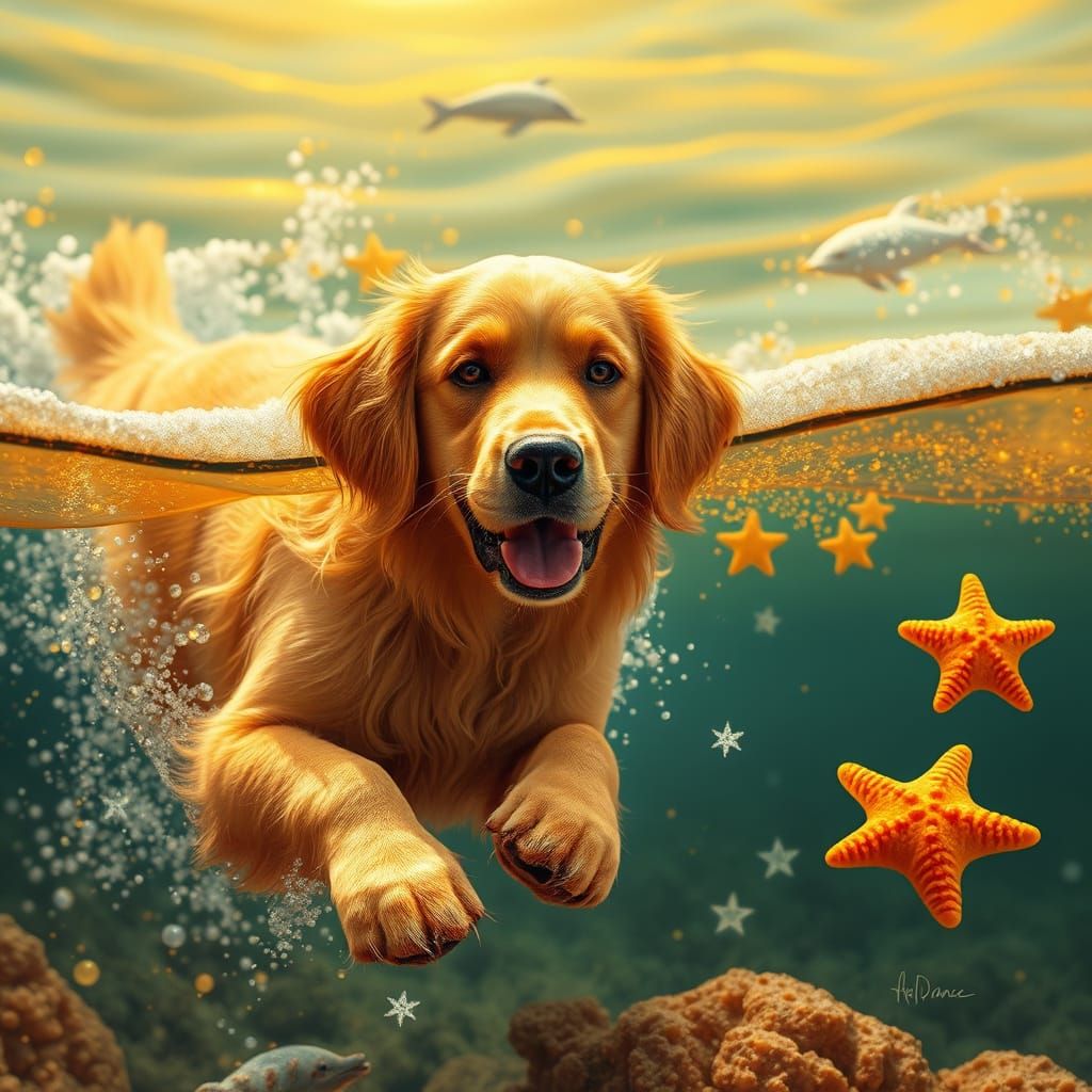 Soda Ocean with Gummy Candy Dolphins