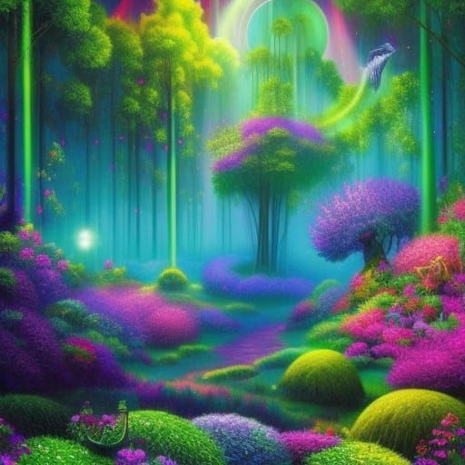 Magical Otherworld Symphony: A Surreal Illustration