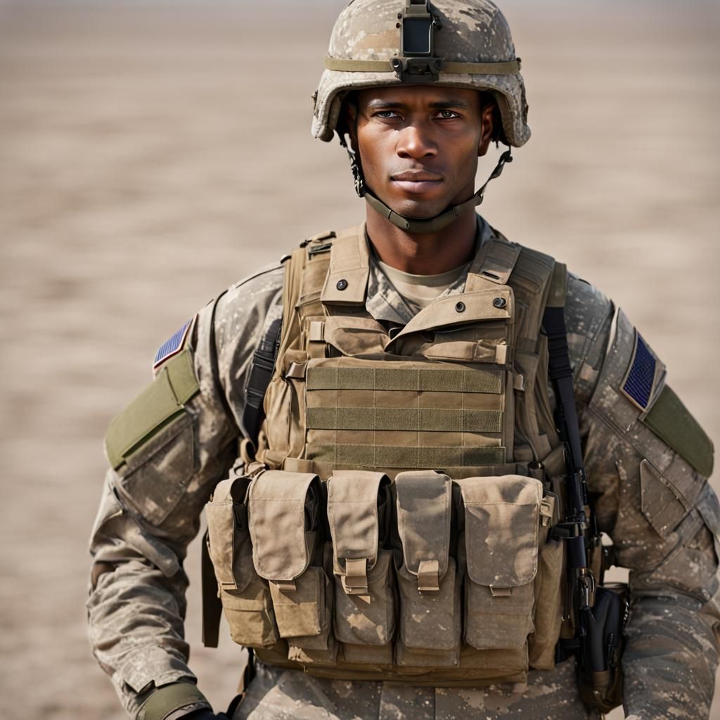 Portrait of US Army Soldier