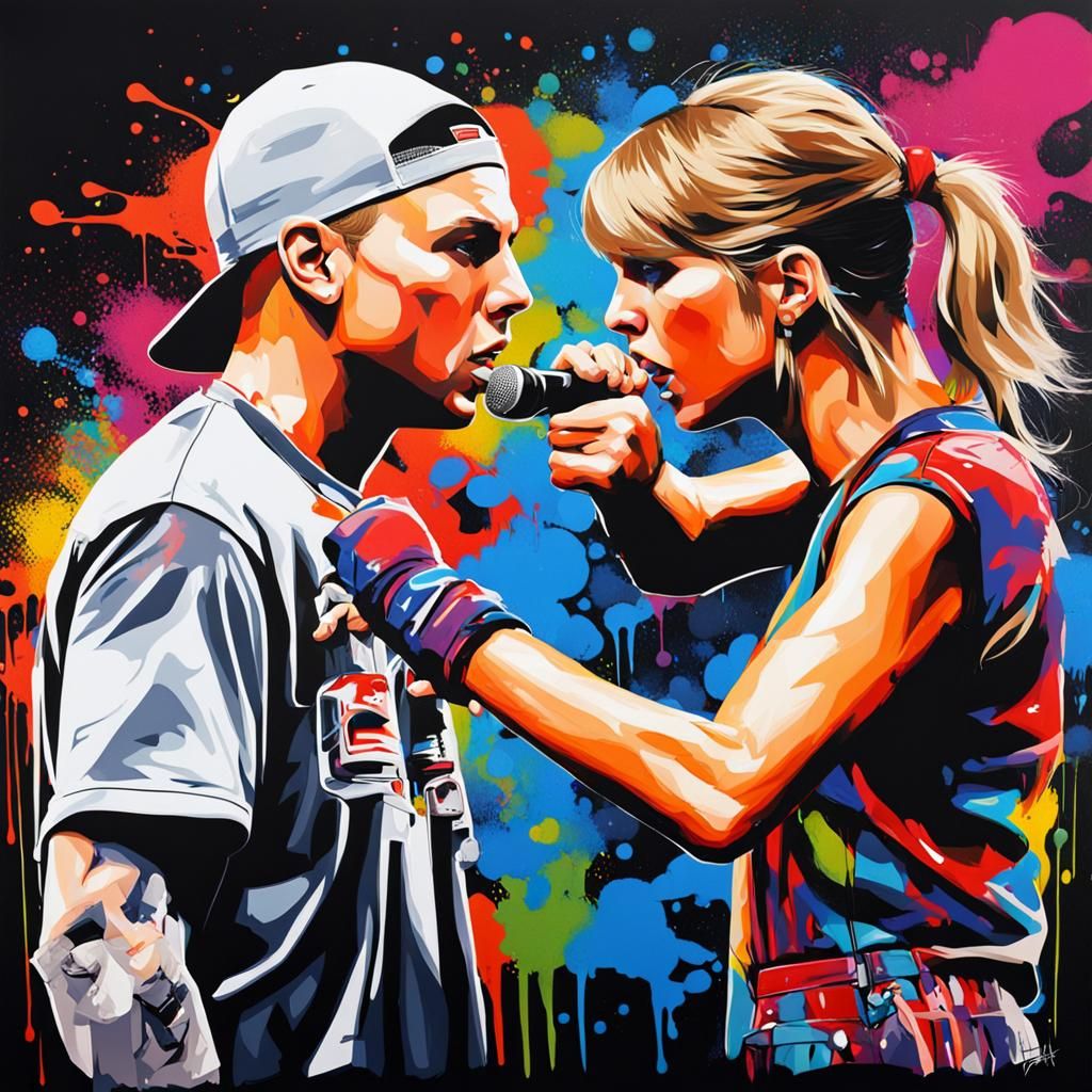taylor swift battle rapping against Eminem
