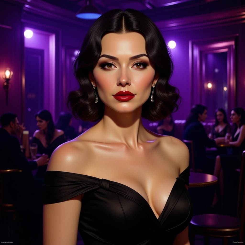 A film noir inspired portrait of the enigmatic Celeste. She ...