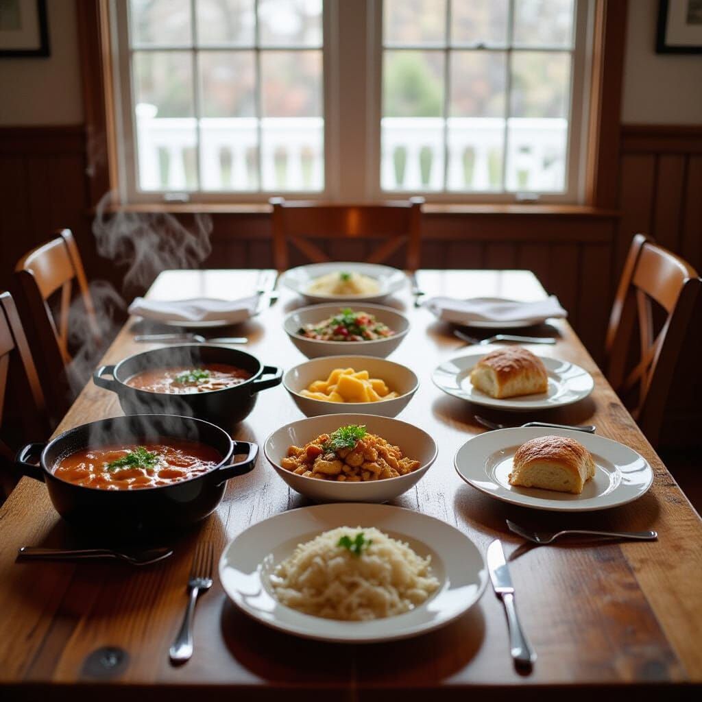 Dining Table Divided: Hot vs. Cold Food