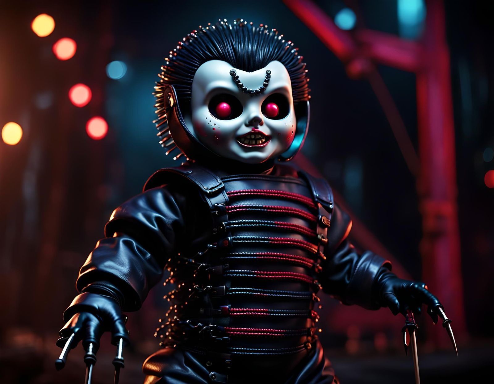Evil Gimp Doll: 80s Slasher Matte Painting