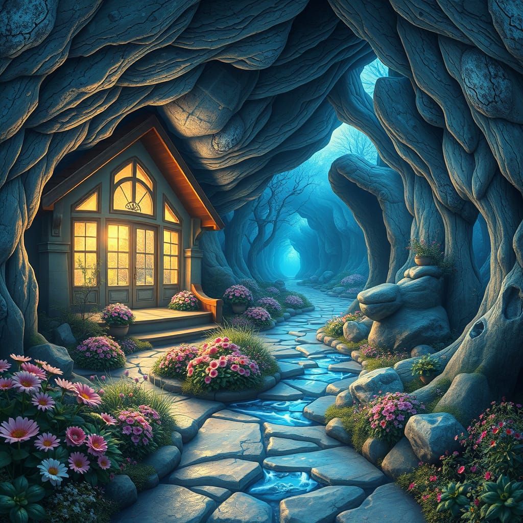 Underground Home with Flower Gardens by Amaringo