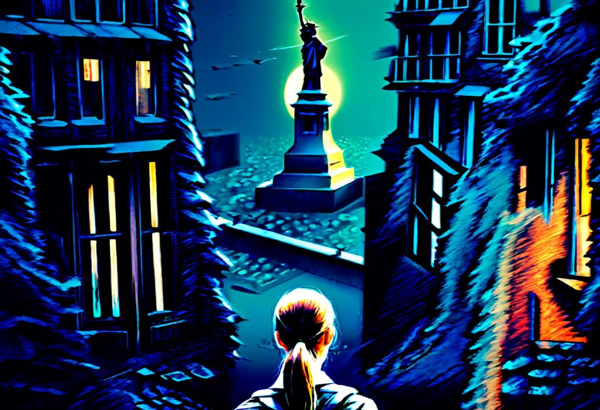 Surreal Urban Hallucination with Painterly Disintegration Ar...