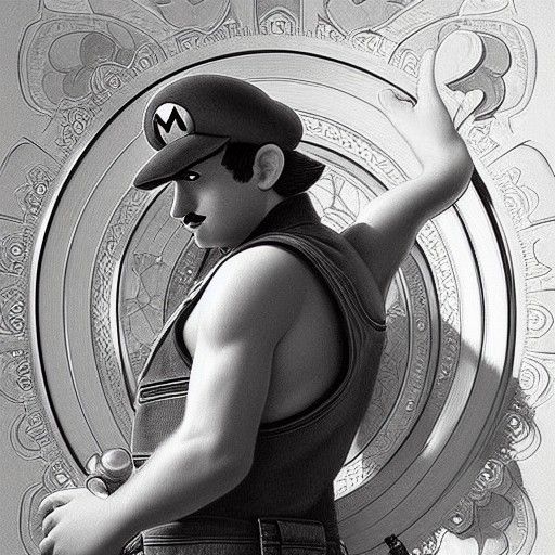 Ultra Realistic Mario in Mushroom Kingdom