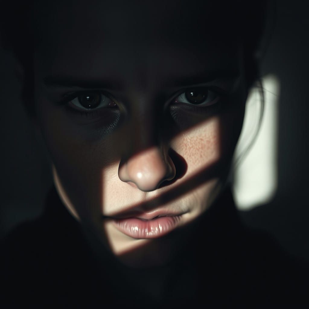 An Enigmatic Non-Physical Shadow Portrait