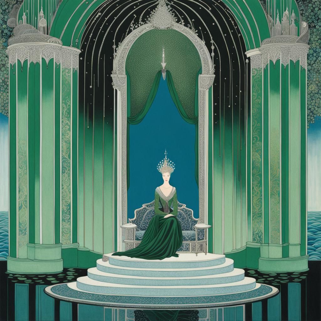 Underwater Queen in Glassite Room, Nielsen Style