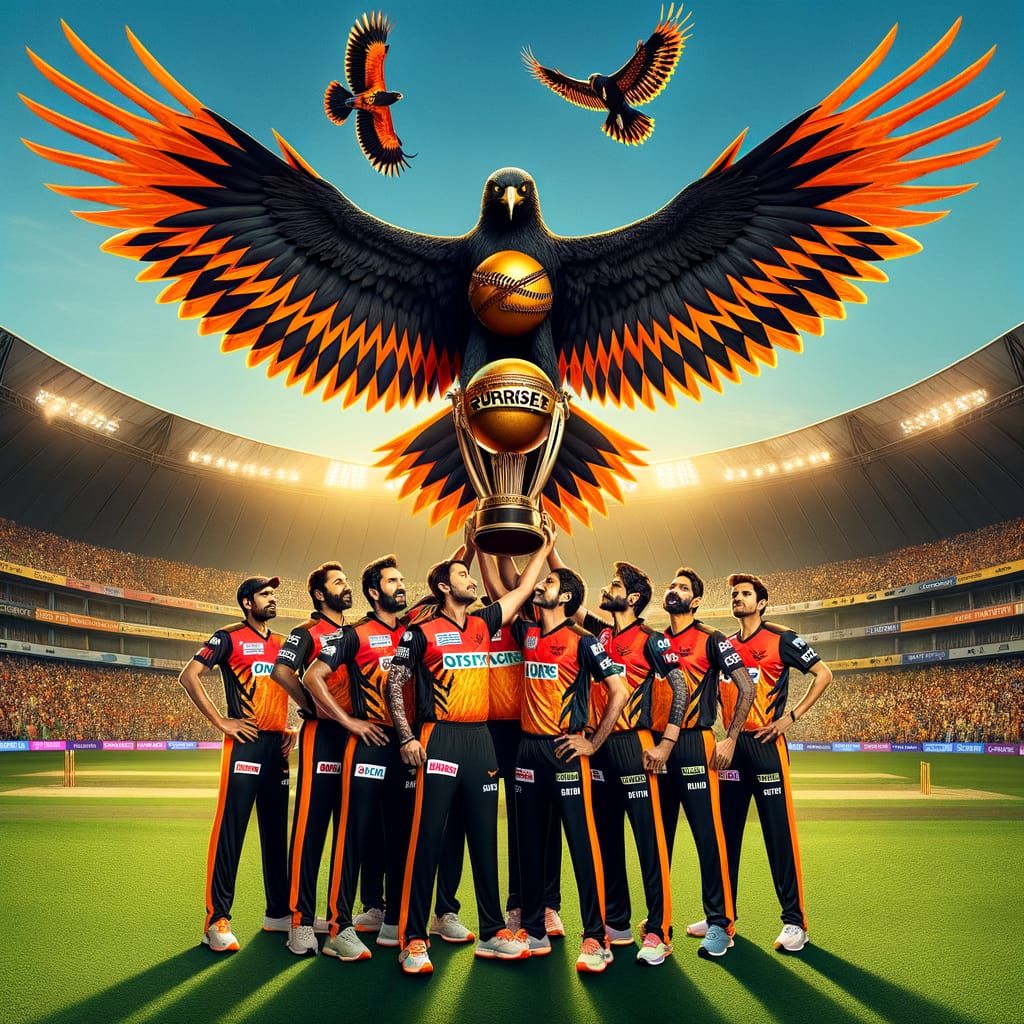 Sunrisers Hyderabad Victory Celebration in Stadium