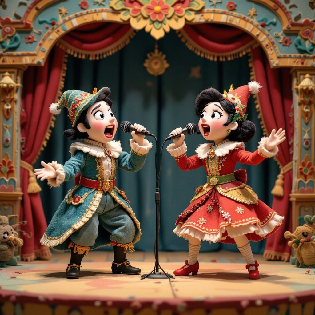 Singing and Dancing 3D Puppets in Stop-Motion Style