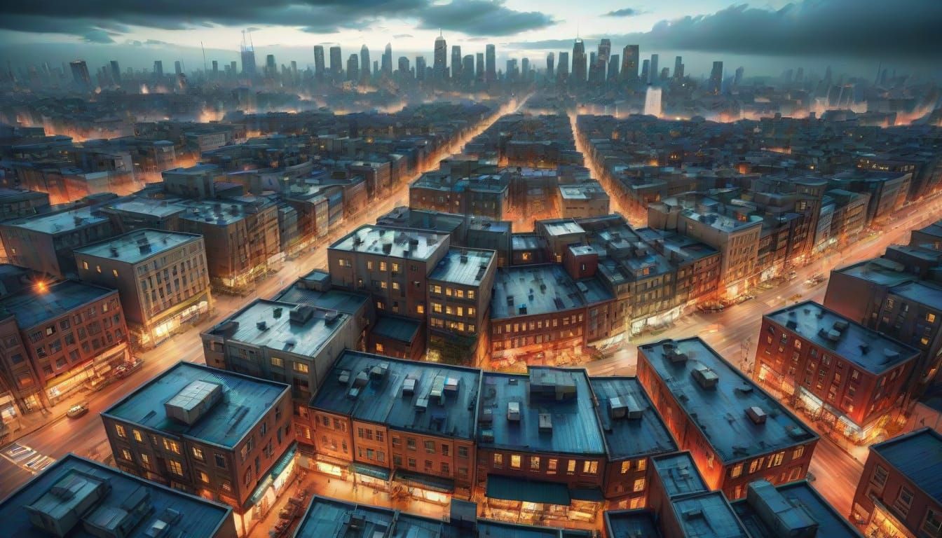 Double Exposure: Silk and Comic City View in HDR