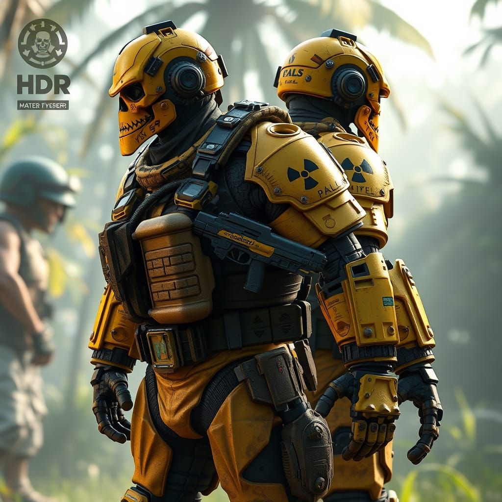 Cyborg Soldier Concept Art in High-Octane Style