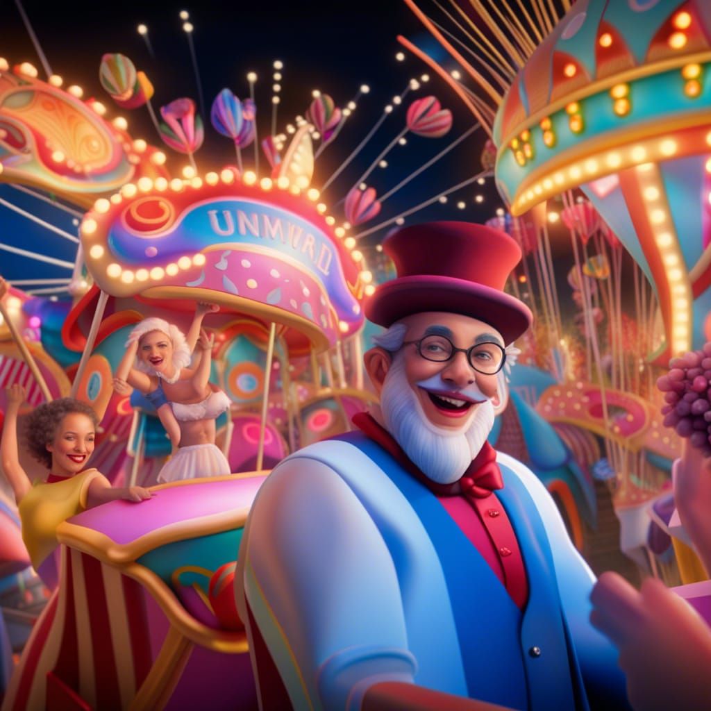 Joyous Carnival Scene in Hyperreal 8k Resolution