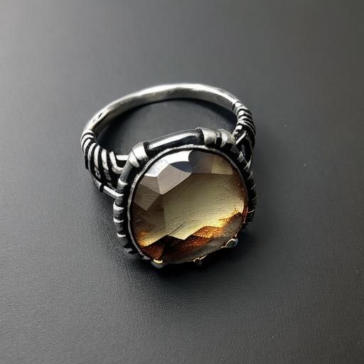 Smokey Quartz Ring Close-Up