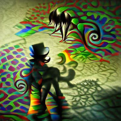 Psychedelic Shadow Work Digital Art