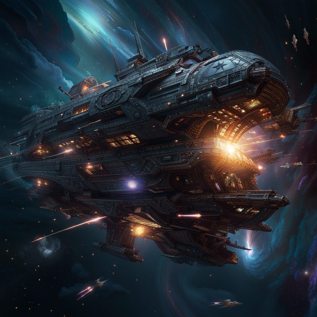 Galactic Time Travel Battle: A Dark Fantasy Concept