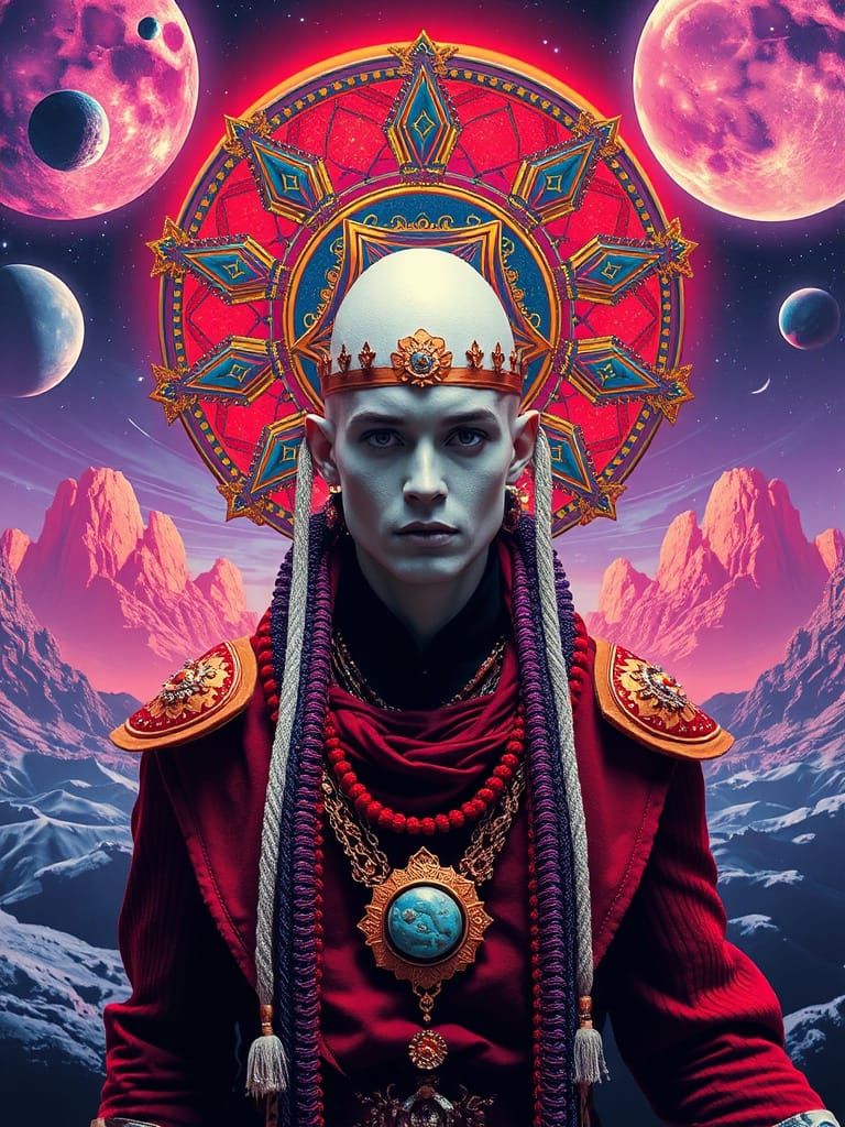 Astral Shaman in Futuristic Pop Surrealism