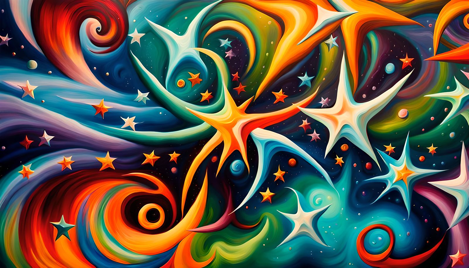 Swirling Newborn Stars in Electromagnetic Plasma Maelstrom