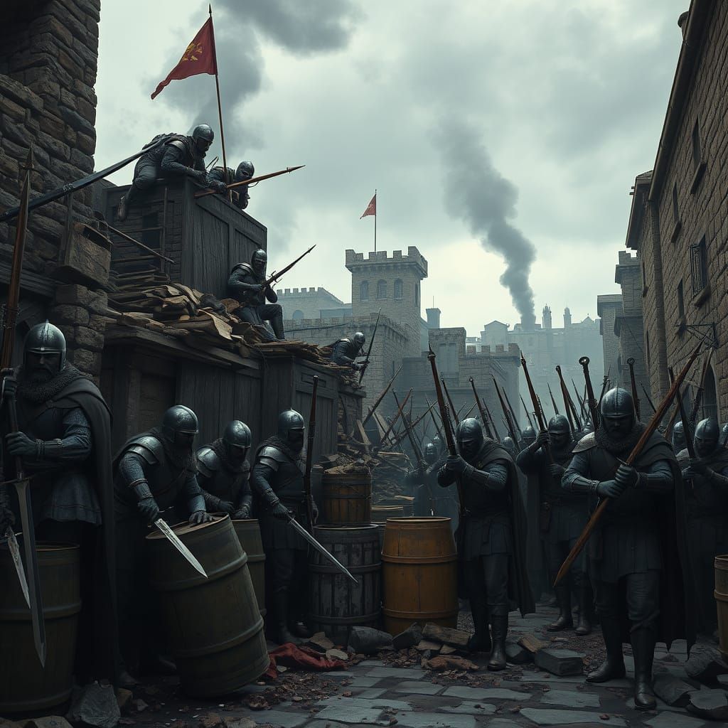 Medieval Defenders Hold Fort Against Impending Attack