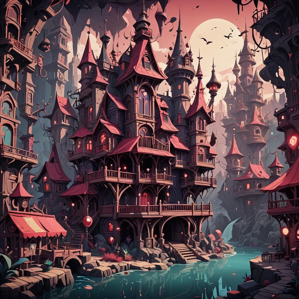 Hazbin Hotel Fan Concept Art in Unreal Engine