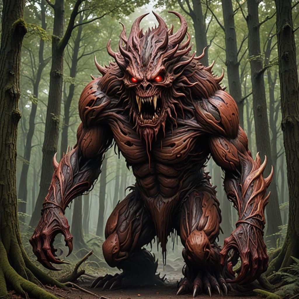 Giant Bloody Wooden Beast