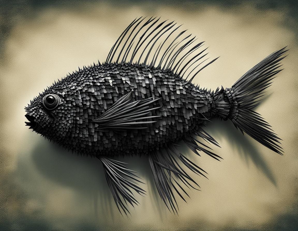 Spiky Fish: An AI-Generated Concept
