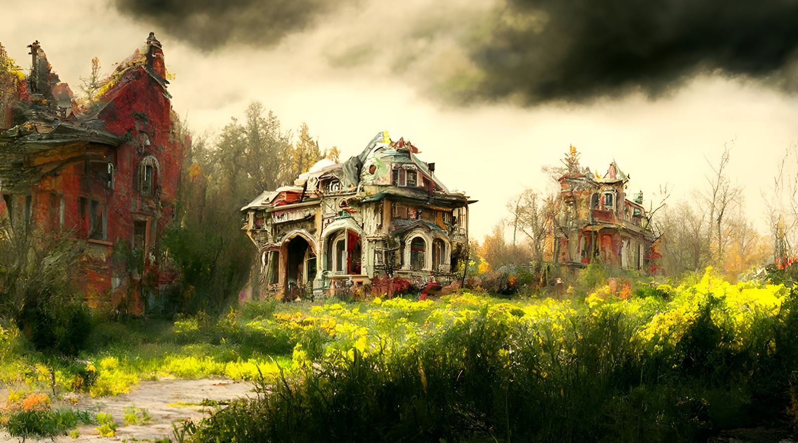 Post-Apocalyptic Victorian Vista in Hyperrealism