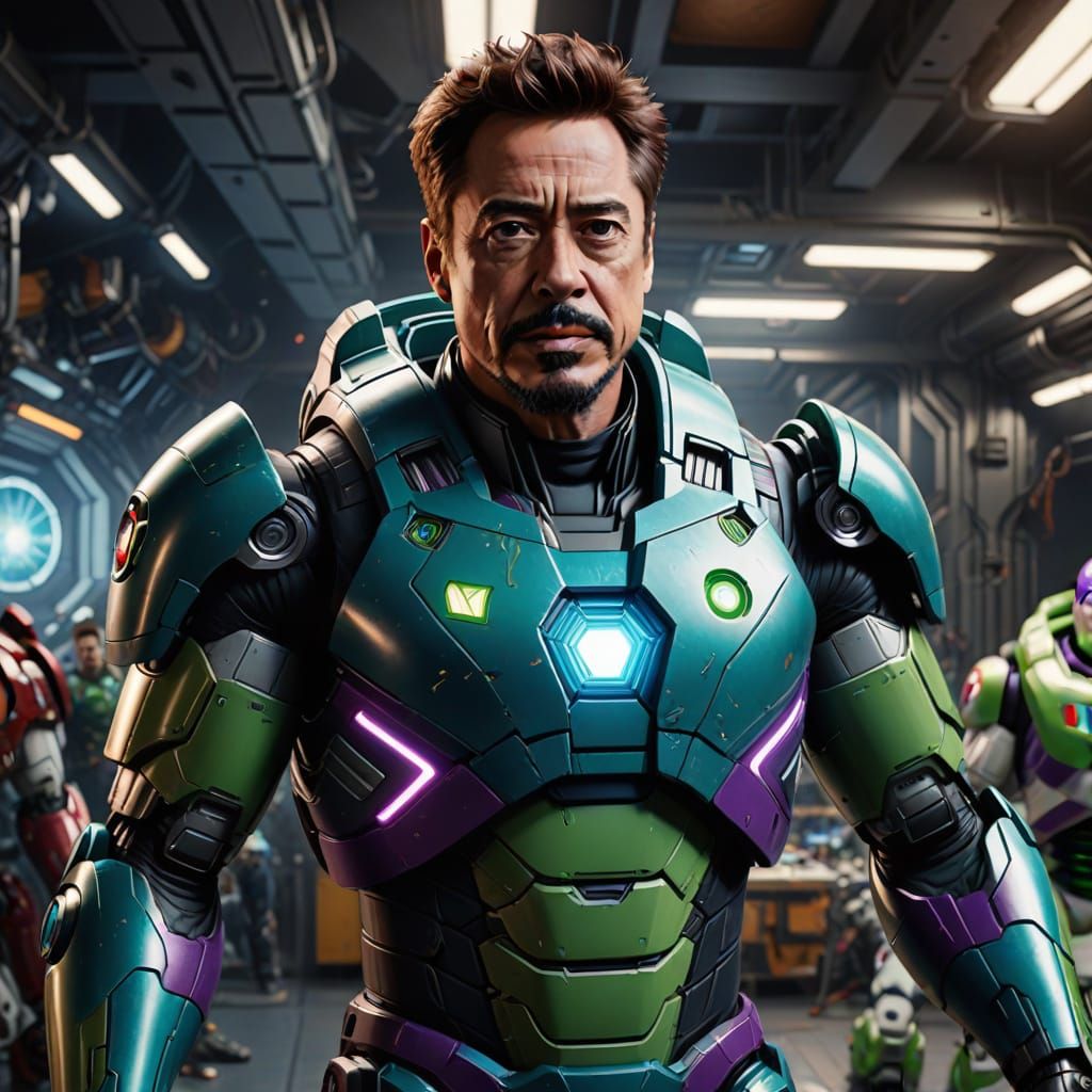 Tony Stark Crafts a Futuristic Buzz Lightyear Suit in a Vibr...