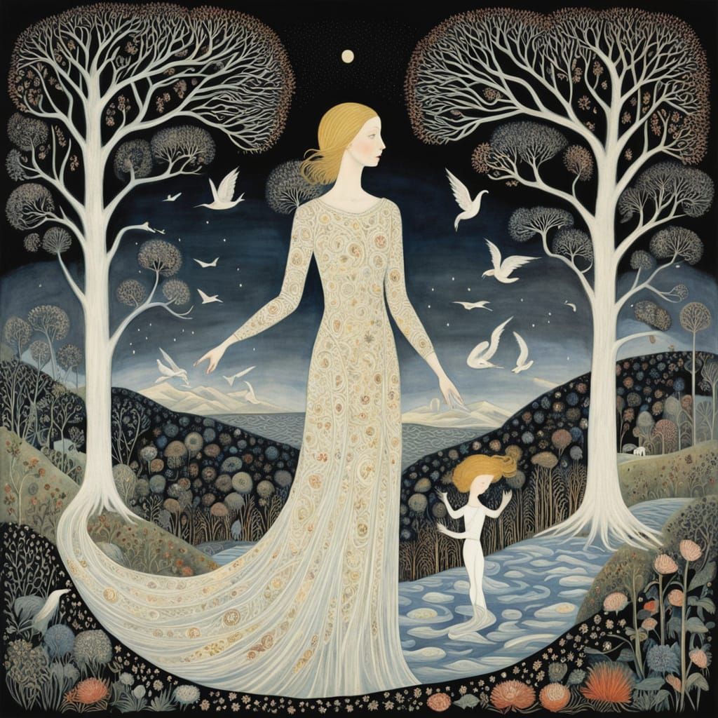 Ethereal Dreamscapes in Cyberpunk Aesthetic