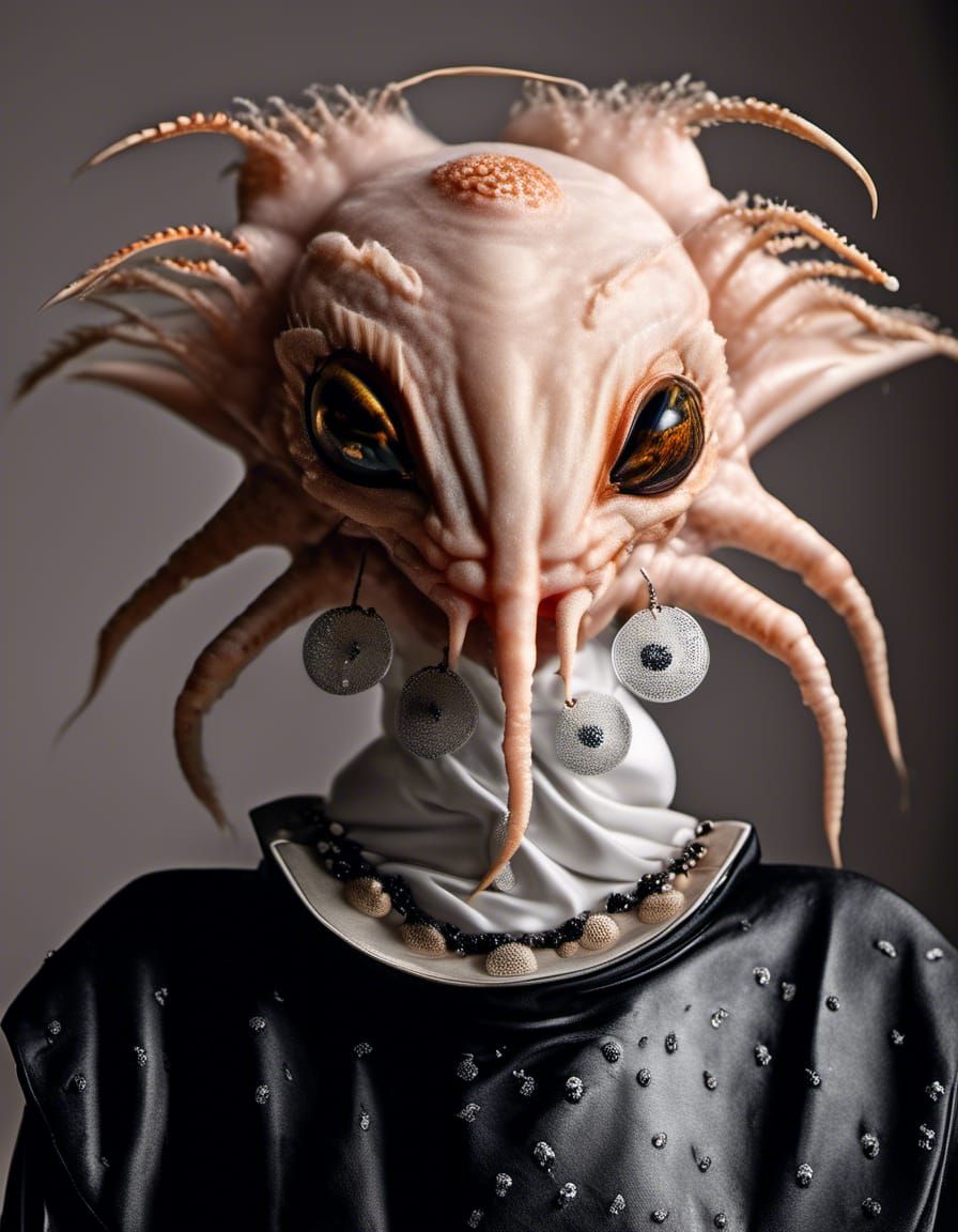 Surreal Restaurant: An Alien Celebration in Dreamlike Style