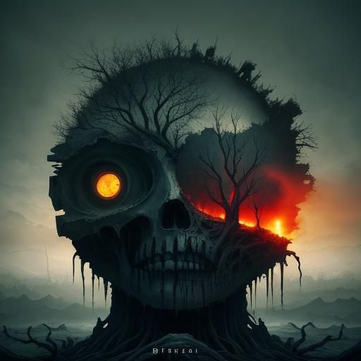 Surreal Dreamscape in Oil Painting Style