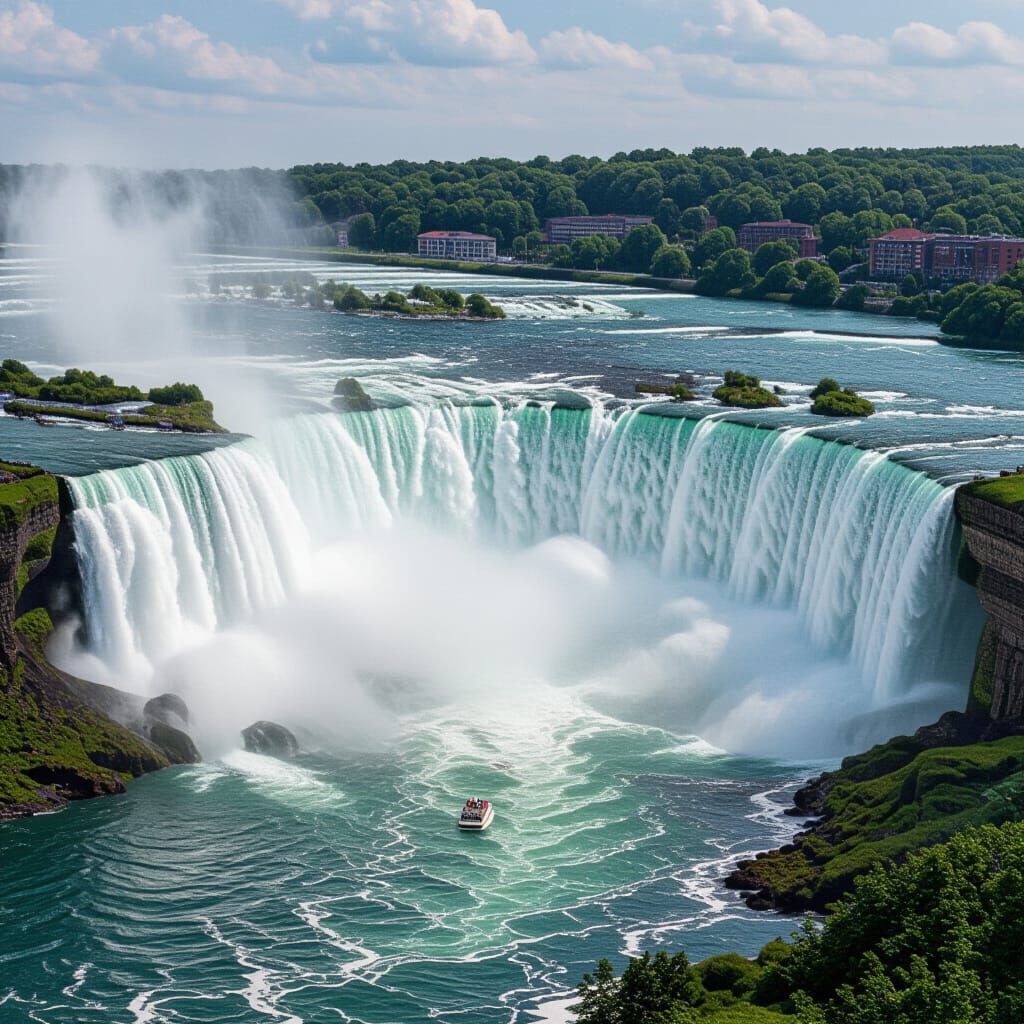 Majestic Niagara Falls Captured in Stunning Detail