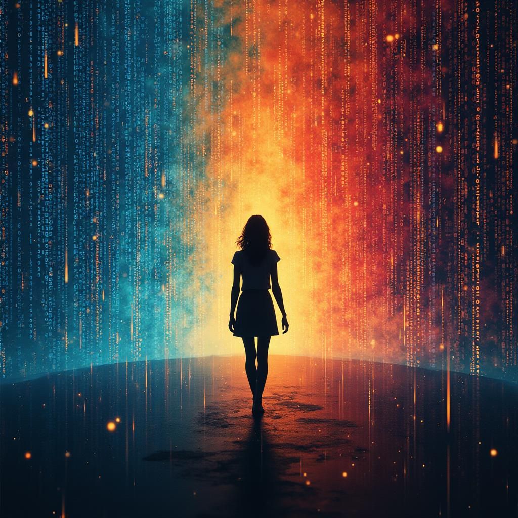 Binary Silhouette: Detailed Digital Matte Painting