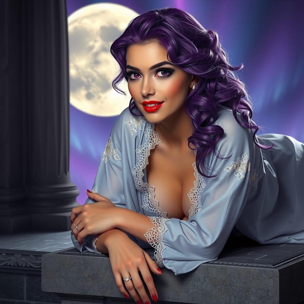 Ethereal Gothic Goddess in Ultra-Realistic Art