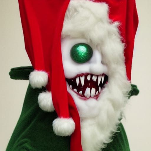 Christmas Horror Monster Emerges From Stocking