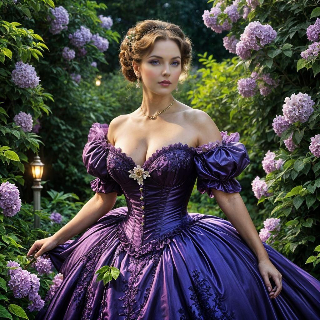 Victorian Lady in the Garden