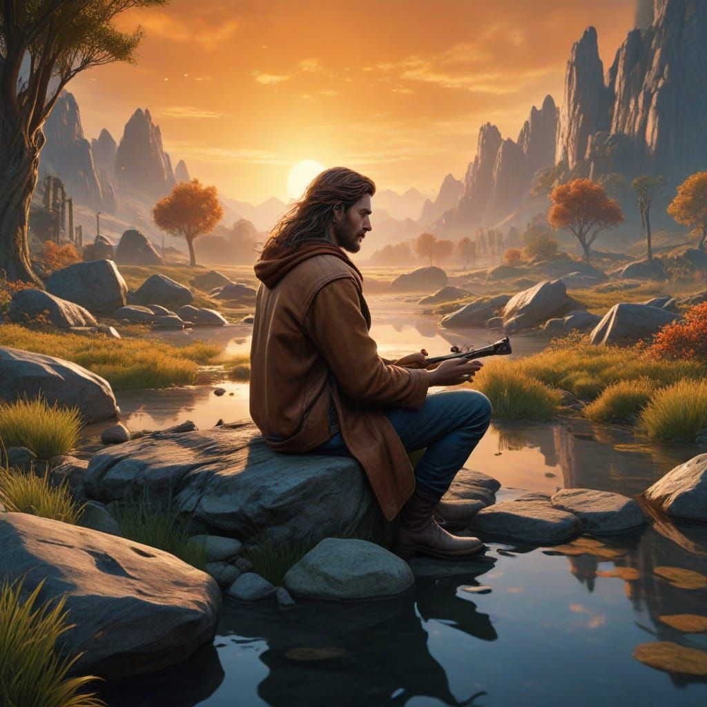 Ethereal Moment at the Crossroads