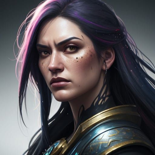 Hyperrealistic Portrait with Dramatic Lighting