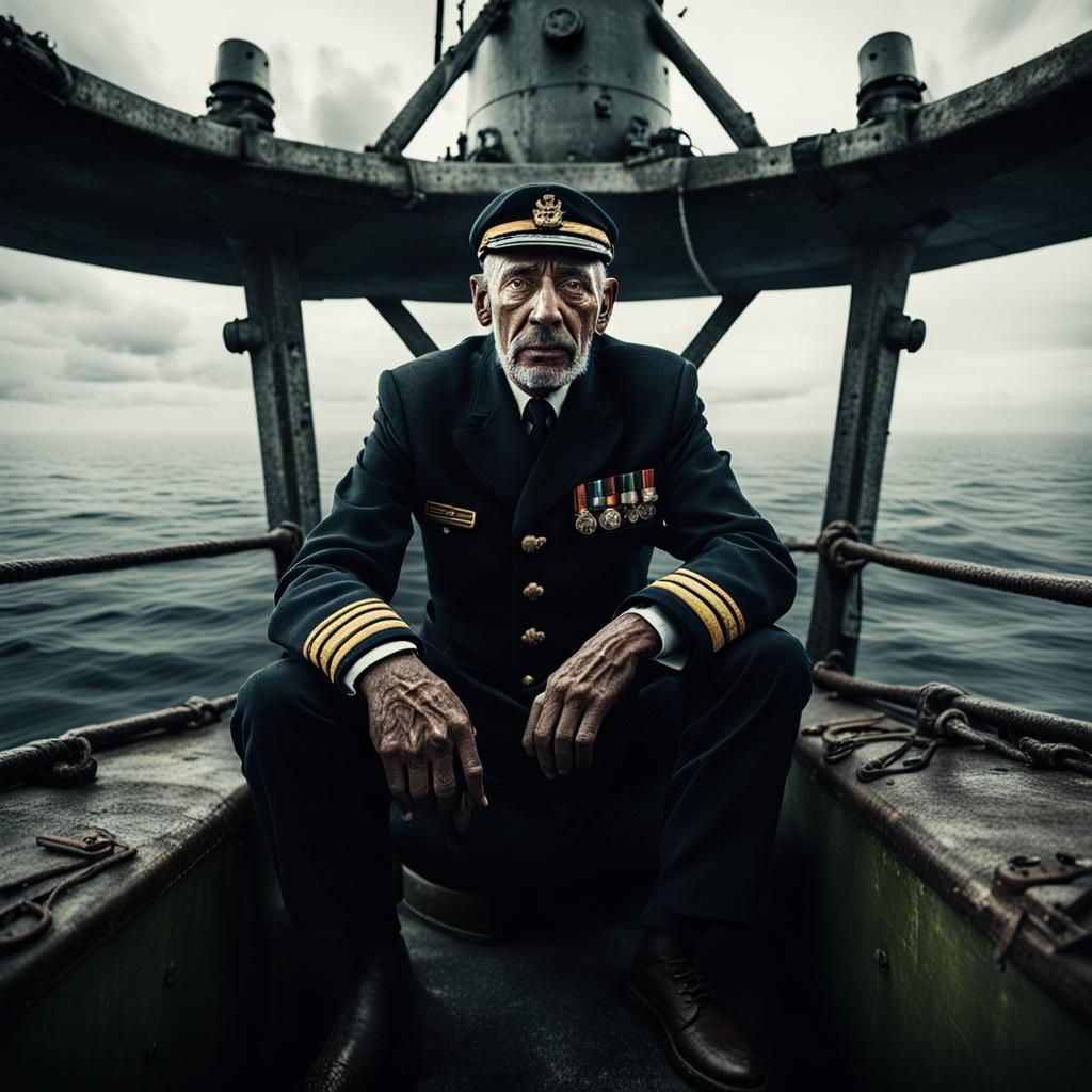 U-Boat Captain Portrait in Ambient Light