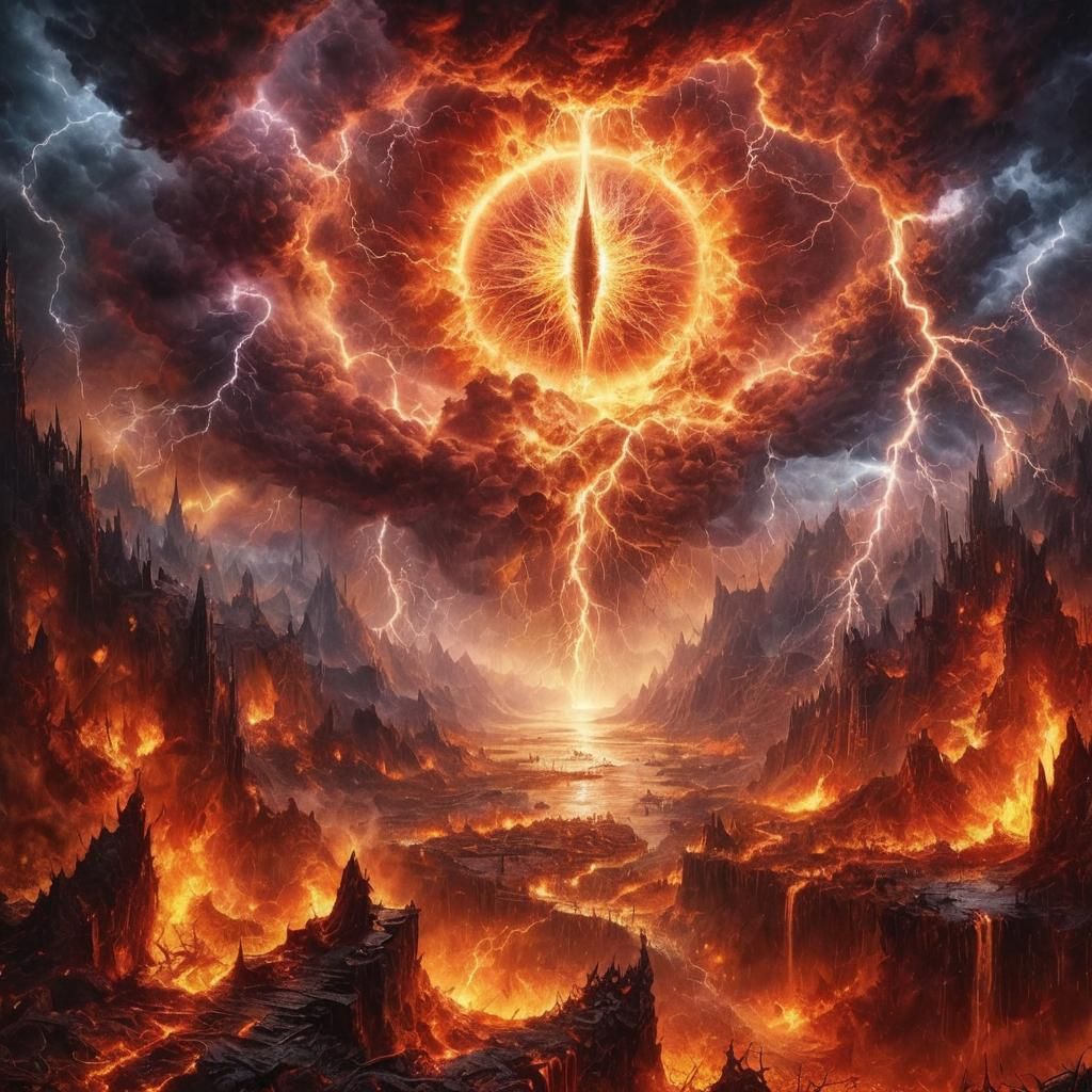 Apocalyptic Gothic Eye of Judgement Fantasy Artwork