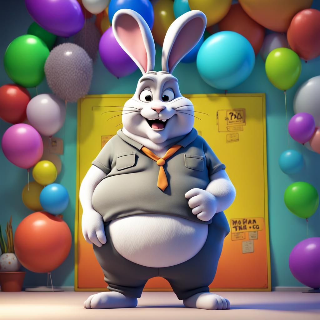 Big Chungus as Pixar Movie Poster