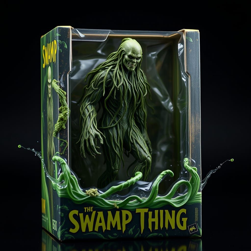 Fantastical Swamp Thing Action Figure in Detailed Matte Pain...