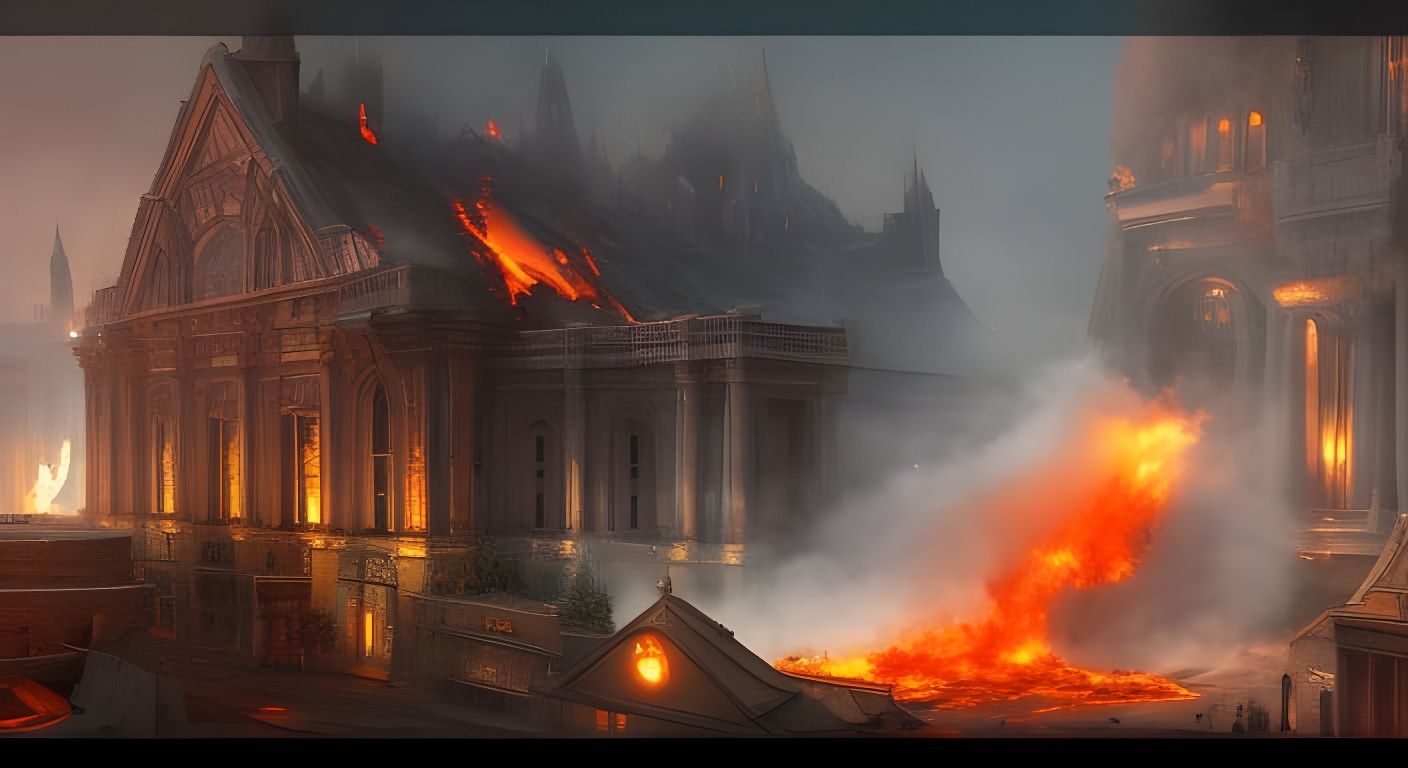 Building Collapse: Realistic Fire and Smoke